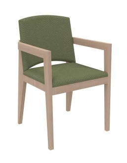 Fauteuil rembourrée 4 pieds Soline